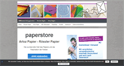 Desktop Screenshot of paperstore.de