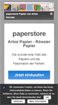 Mobile Screenshot of paperstore.de