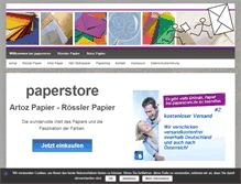 Tablet Screenshot of paperstore.de